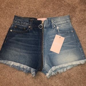 Revice Denim High Waisted Shorts